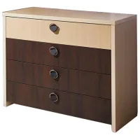 Comodă Ambianta Cristal 90 x 110.4 x 50.5/ LPAL/ Sonoma închis