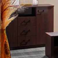 Комод Ambianta Rio 80см x 102.2см x 40см/ ДСП/ Тёмное сонома