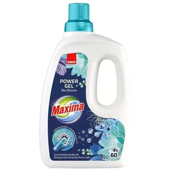 Gel de spălare Sano Blue Blossom 3 kg 3l Număr spălări: 60 photo 1 Gel de spălare Sano Blue Blossom 3 kg 3l Număr spălări: 60 photo 1