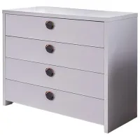 Comodă Ambianta Cristal 90 x 110.4 x 50.5/ PAL/ Alb