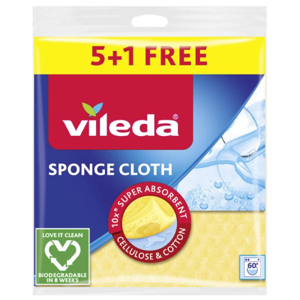 Салфетка Vileda Sponge Cloth Количество в наборе - 6 photo 1