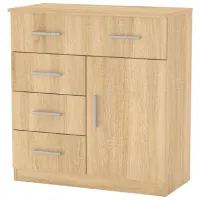 Comodă KompaniT 1060260001 84.9 x 80 x 39/ LPAL/ Stejar sonoma