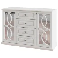 Comodă КМК Aura 87 x 129.5 x 47/ MDF/ Plombir