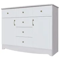 Комод SV-Мебель Akvareli 95.2см x 122см x 48см/ МДФ/ Белый