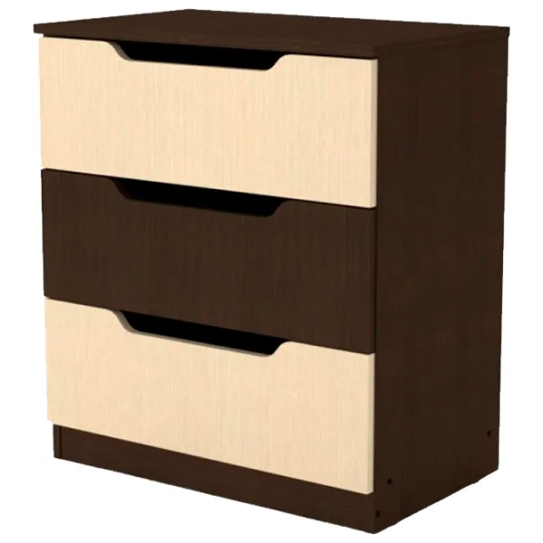 Комод KompaniT 3М Wenge 69см x 61см x 38см/ ЛДСП/ Бежевый photo 1 Комод KompaniT 3М Wenge 69см x 61см x 38см/ ЛДСП/ Бежевый photo 1