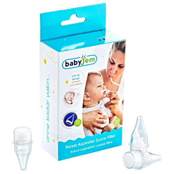 Назальный аспиратор для детей BabyJem 1053465 0+/ Прозрачный photo 1 Назальный аспиратор для детей BabyJem 1053465 0+/ Прозрачный photo 1
