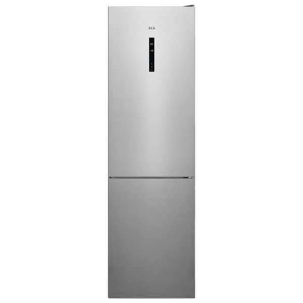 Frigider AEG RCB836C5MX cu congelator jos 367 l / 201 cm / Inox photo 1