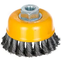 Perie cupă din sârmă răsucită Tolsen 77507 75 mm