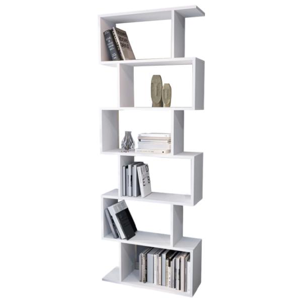Стеллаж Fabulous Zigzag 6 Shelves 192.6 x 70 x 24см cm / ЛДСП / White photo 1