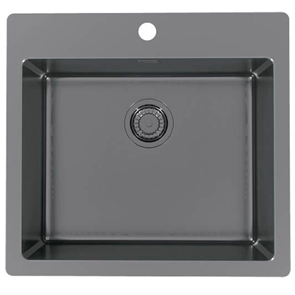 Кухонная мойка Alveus Pure 70 56.5 x 52.5 / Нержавеющая сталь / Antracit photo 1