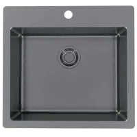 Кухонная мойка Alveus Pure 70 56.5 x 52.5 / Нержавеющая сталь / Antracit