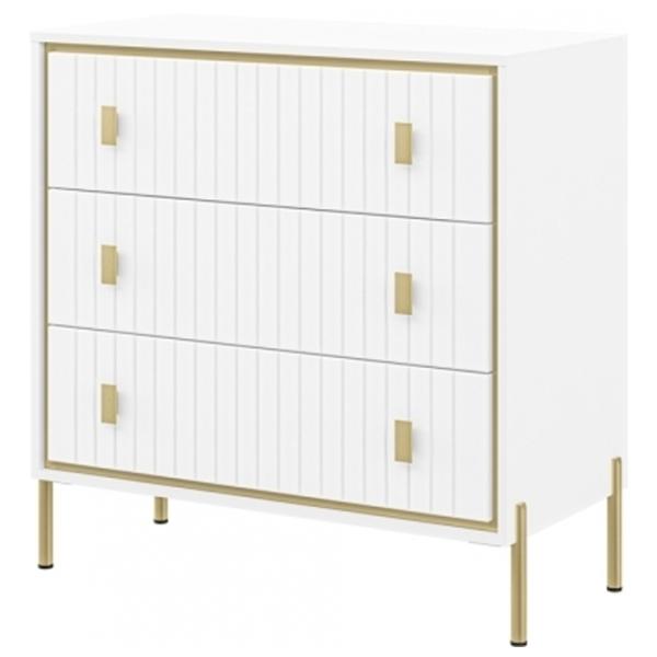 Comodă Neman Luxor 101 x 94 x 45/ MDF/ Alb photo 1 Comodă Neman Luxor 101 x 94 x 45/ MDF/ Alb photo 1