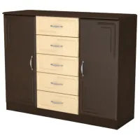 Comodă KompaniT 5+2 89.1 x 111 x 37.5/ MDF/ Wenge