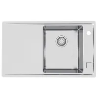 Chiuvetă Alveus Stricto 10 R 79 x 47.2 / Oțel inoxidabil / Silver