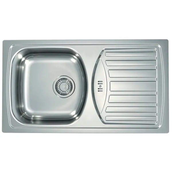Кухонная мойка Alveus Basic 150 78 x 43.5 / Нержавеющая сталь / Серебряный photo 1