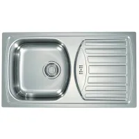 Кухонная мойка Alveus Basic 150 78 x 43.5 / Нержавеющая сталь / Серебряный