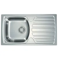 Кухонная мойка Alveus Basic 170 78 x 43.5 / Нержавеющая сталь / Серебряный