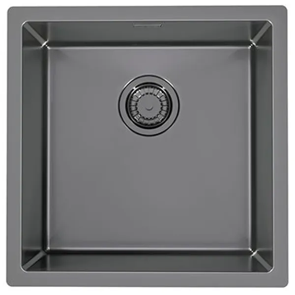 Chiuvetă Alveus Quadrix 30 45 x 45 / Oțel inoxidabil / Black photo 1