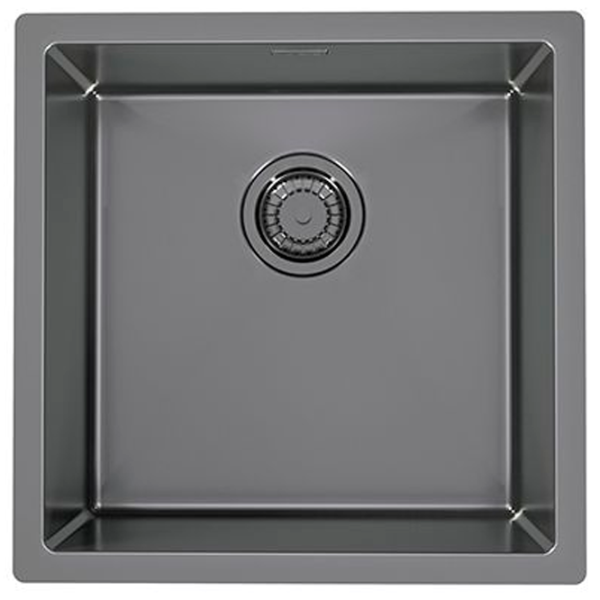 Chiuvetă Alveus Quadrix 30 45 x 45 / Oțel inoxidabil / Black photo 1