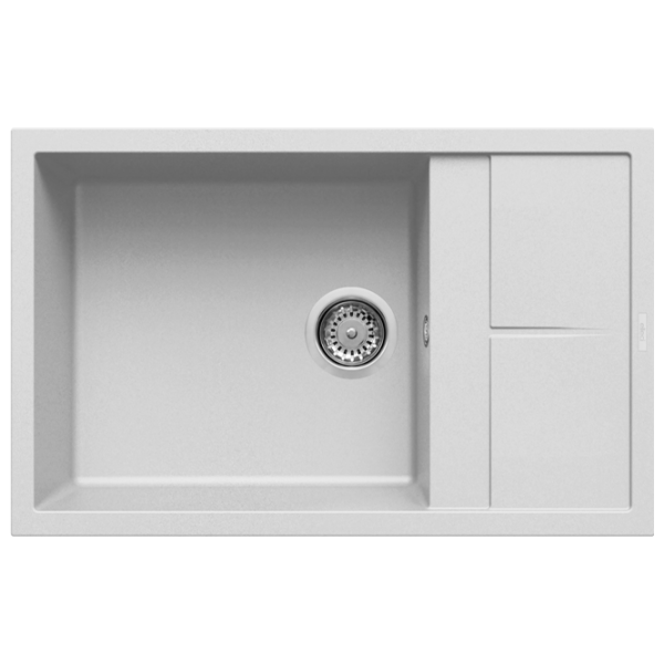 Кухонная мойка Elleci Unico 310 78 x 50 / Натуральный камень / Белый photo 1 Кухонная мойка Elleci Unico 310 78 x 50 / Натуральный камень / Белый photo 1