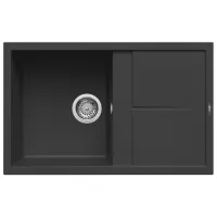 Кухонная мойка Elleci Unico 300 79 x 50 / Натуральный камень / Черный