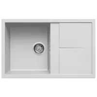 Кухонная мойка Elleci Unico 300 79 x 50 / Натуральный камень / Белый