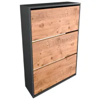 Обувной шкаф Fabulous 3D 5663510 110см x 73.6см x 24см/ ЛДСП/ Anthracite