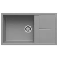 Кухонная мойка Elleci Unico 410 86 x 50 / Натуральный камень / Серый