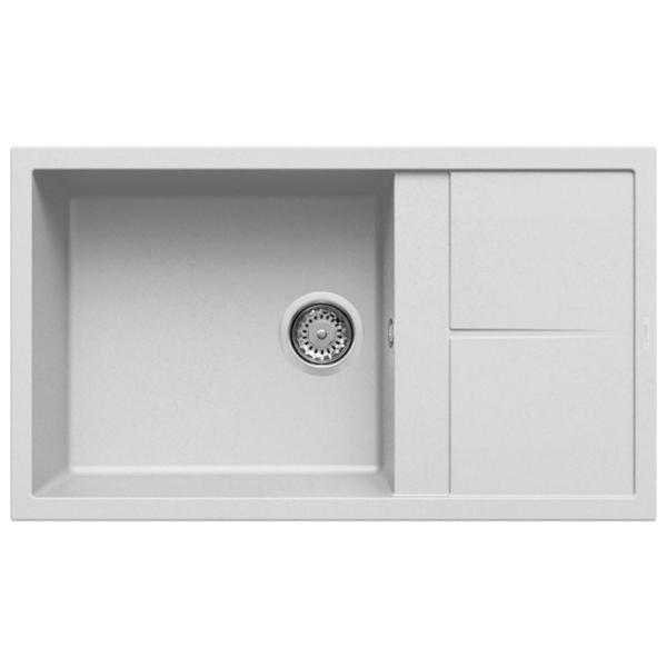 Кухонная мойка Elleci Unico 410 86 x 50 / Натуральный камень / Белый photo 1