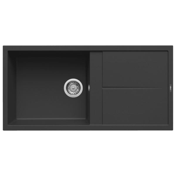 Кухонная мойка Elleci Unico 480 100 x 50 / Натуральный камень / Черный photo 1 Кухонная мойка Elleci Unico 480 100 x 50 / Натуральный камень / Черный photo 1