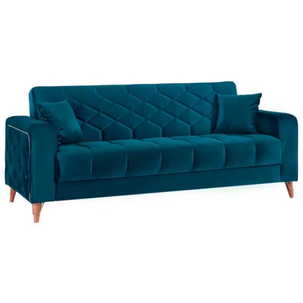 Canapea Fabulous Melisa (5641644) Velur/ Blue photo 1 Canapea Fabulous Melisa (5641644) Velur/ Blue photo 1