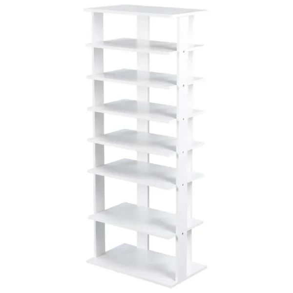 Стеллаж для обуви Costway JZ10125WH 110см x 47см x 25.6см/ МДФ/ Black photo 1 Стеллаж для обуви Costway JZ10125WH 110см x 47см x 25.6см/ МДФ/ Black photo 1
