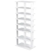 Etajeră pentru încălțăminte Costway JZ10125WH 110 x 47 x 25.6/ MDF/ Black