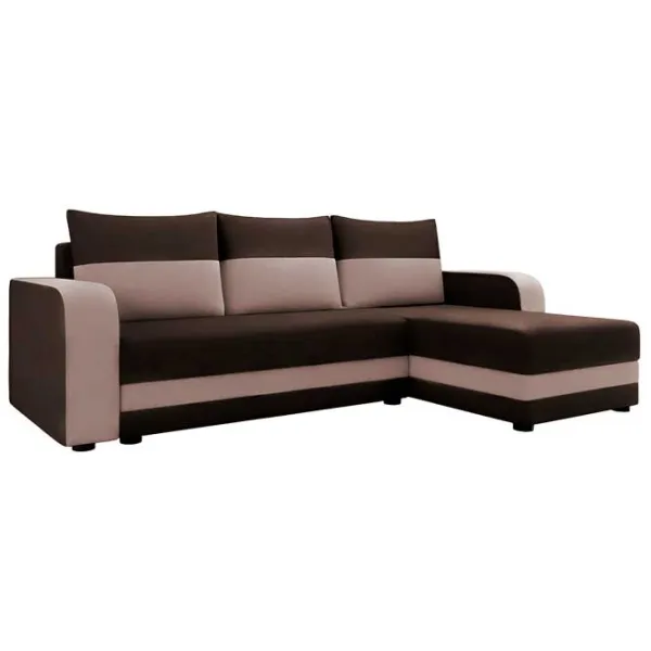 Canapea de colț Space Meble Hewlet Sawana (5627256) Pânză de iută/ Dark Brown photo 1