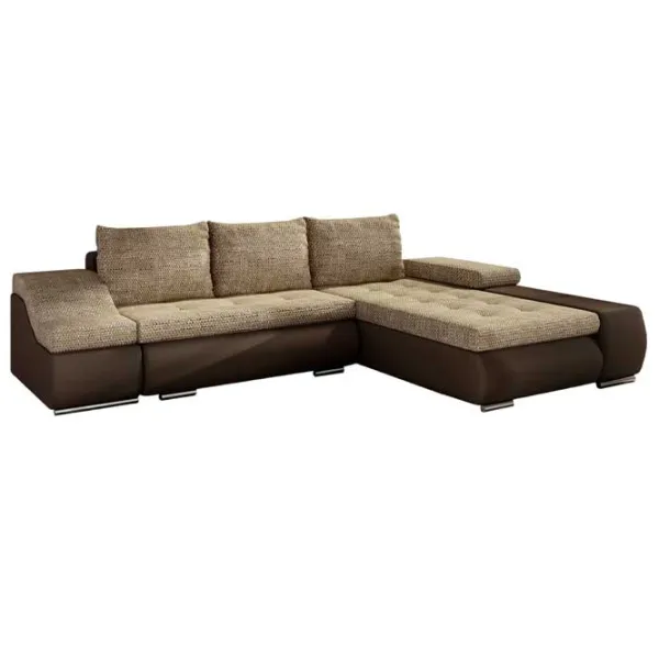 Canapea de colț Eltap Ontario Berlin (5540213) Piele artificială/ Beige photo 1