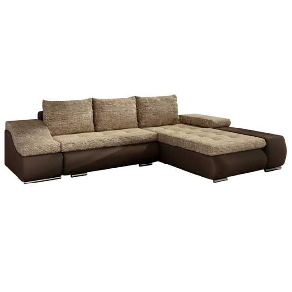 Canapea de colț Eltap Ontario Berlin (5540213) Piele artificială/ Beige photo 1