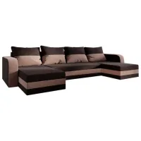 Canapea de colț Space Meble Hewlet U (5596823) Microfibră/ Brown