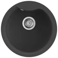 Chiuvetă Elleci Ego round 48.5 x 48.5 / Piatră naturală / Antracit