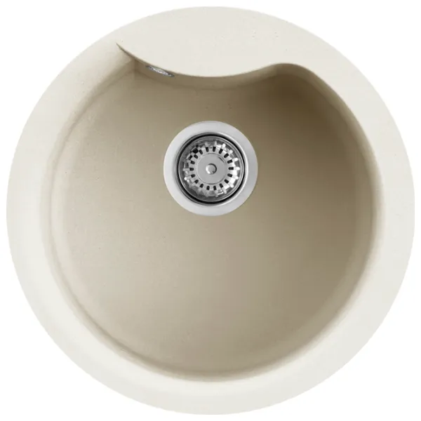 Chiuvetă Elleci Ego round 48.5 x 48.5 / Piatră naturală / Bianco antico photo 1 Chiuvetă Elleci Ego round 48.5 x 48.5 / Piatră naturală / Bianco antico photo 1