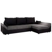 Canapea de colț Space Meble Dante L (5597099) Microfibră/ Gray