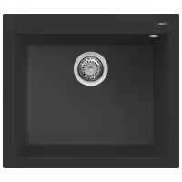 Кухонная мойка Elleci Quadra 105 57 x 50 / Натуральный камень / Черный