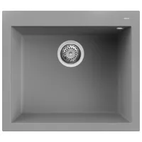 Chiuvetă Elleci Quadra 105 57 x 50 / Piatră naturală / Gray