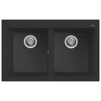 Chiuvetă Elleci Quadra 350 79 x 50 / Piatră naturală / Black