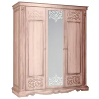 Шкаф Линейный KMK Amelia 3D 182 x 61см x 213 / ДСП / Дуб молочный