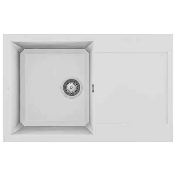Кухонная мойка Elleci Easy 300 79 x 50 / Натуральный камень / Белый photo 1