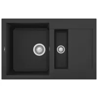 Кухонная мойка Elleci Easy 325 78 x 50 / Натуральный камень / Черный