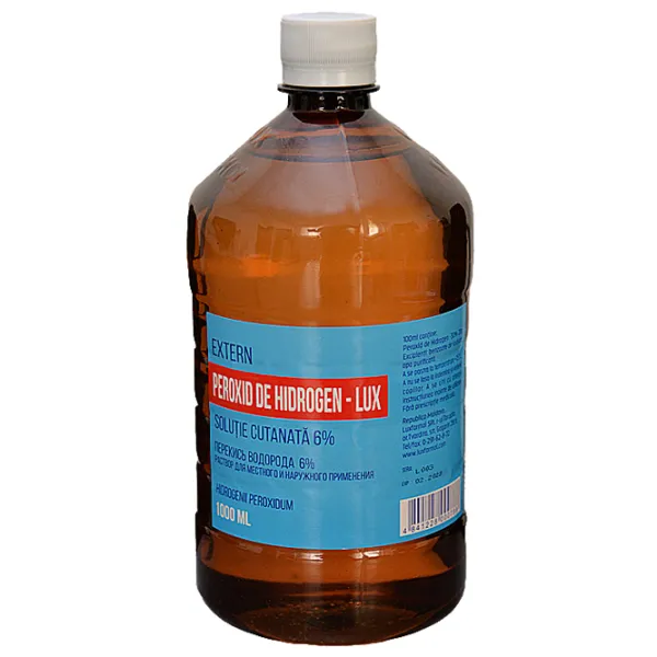 Dezinfectant PharmaVista Peroxid de hidrogen 6% 1000 ml photo 1