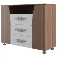 Comodă SV-Мебель Laguna 7 95 x 120 x 44/ MDF/ Perle