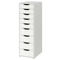 Комод Ikea Alex 116см x 36см x 48см/ МДФ/ Белый