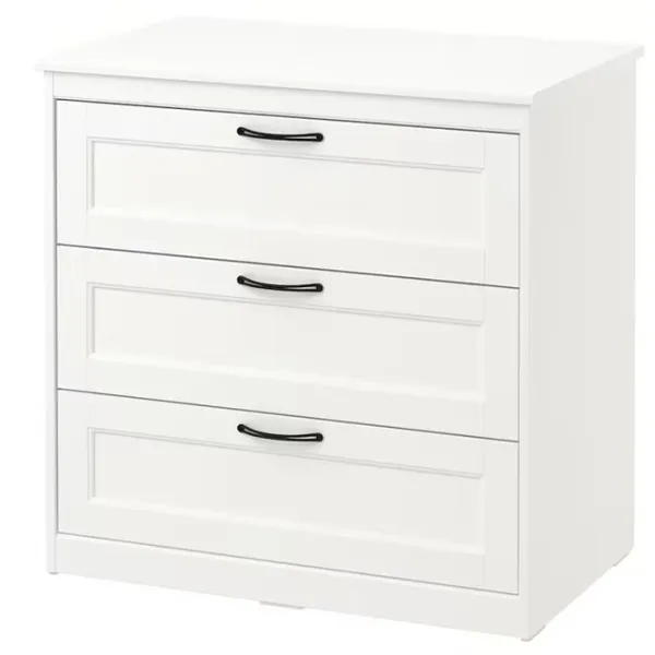 Comodă Ikea Songesand 81 x 82 x 50/ MDF/ Alb photo 1